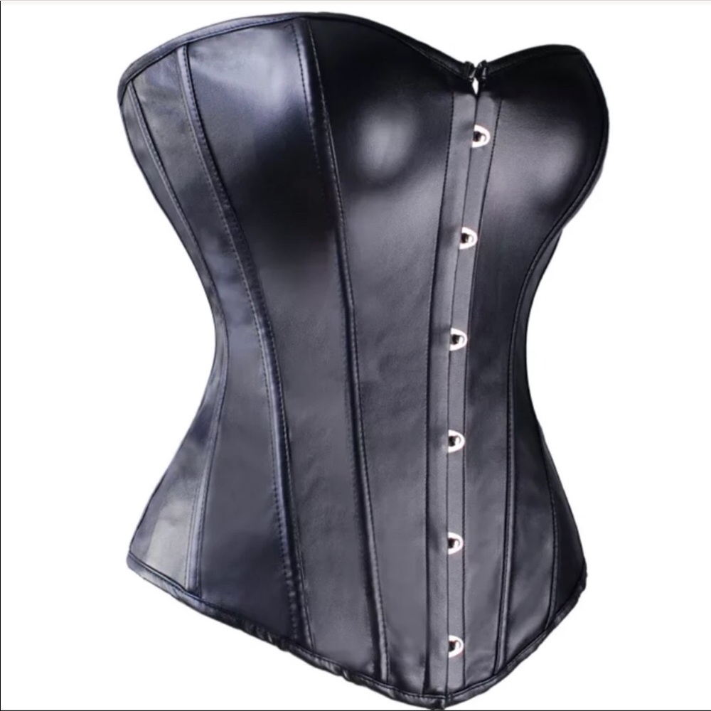 Black Corset Festival Punk Sexy Cosplay New - Picture 4 of 8